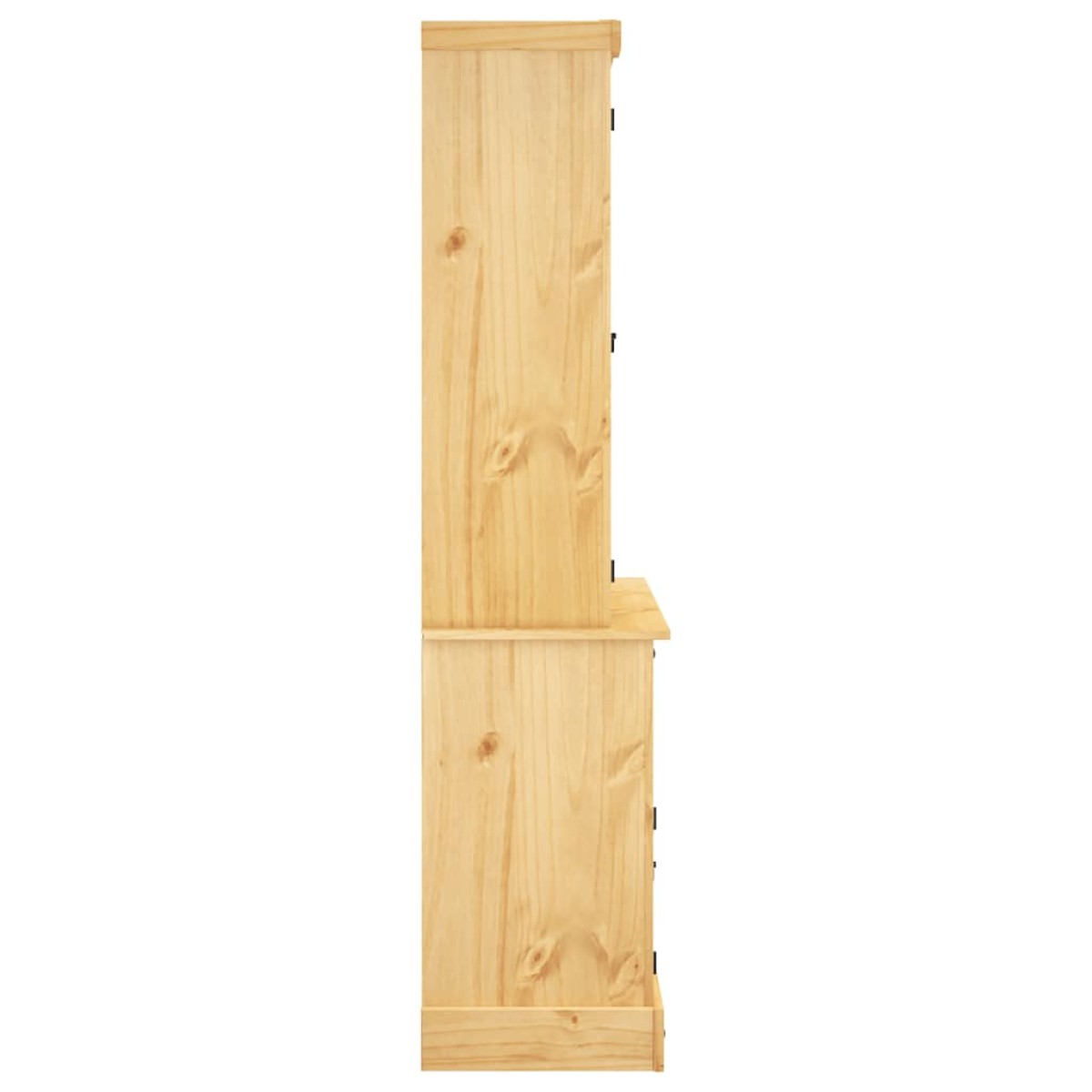 vidaXL Βιτρίνα Corona Καφέ 112x43x196εκ. Μασίφ Ξύλο Μεξικάνικου Πεύκου