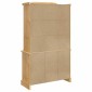 vidaXL Βιτρίνα Corona Καφέ 112x43x196εκ. Μασίφ Ξύλο Μεξικάνικου Πεύκου