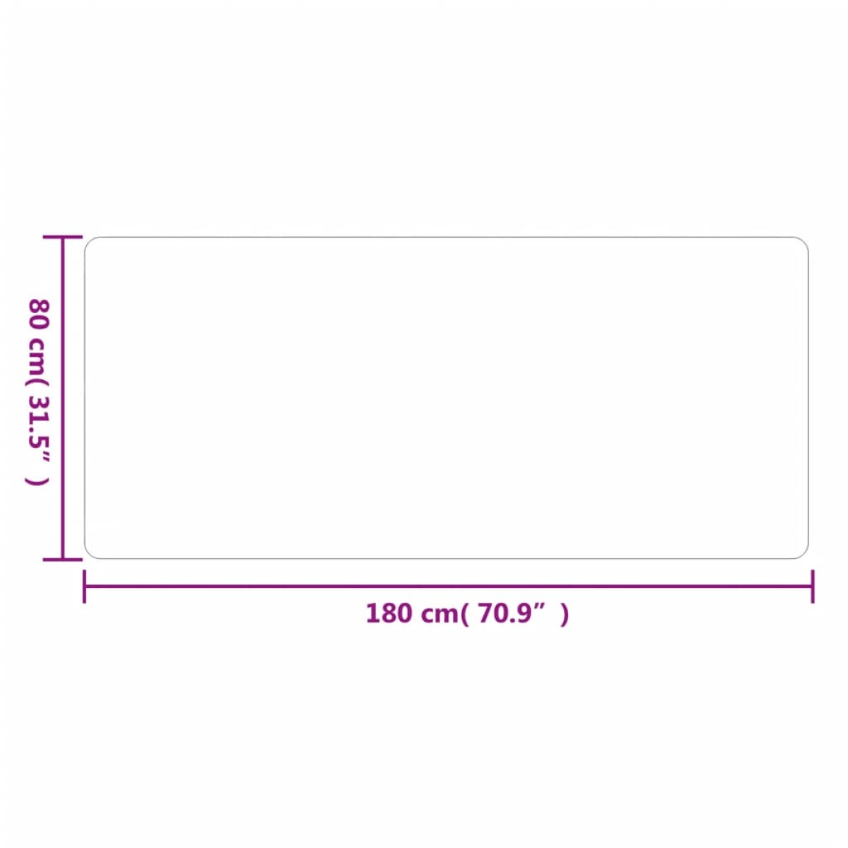 vidaXL Χαλί Διάδρομος Ανθρακί 80x180 εκ.
