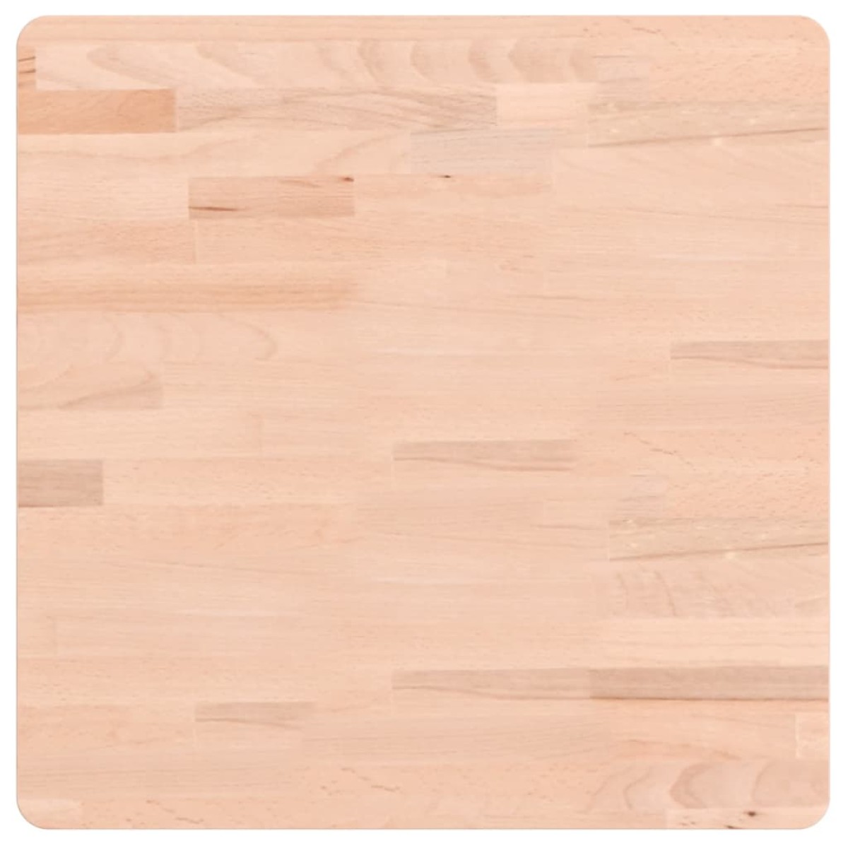 vidaXL Επιφάνεια Τραπεζιού Τετράγωνη 50 x 50 x 4 εκ. Μασίφ Ξύλο Οξιάς