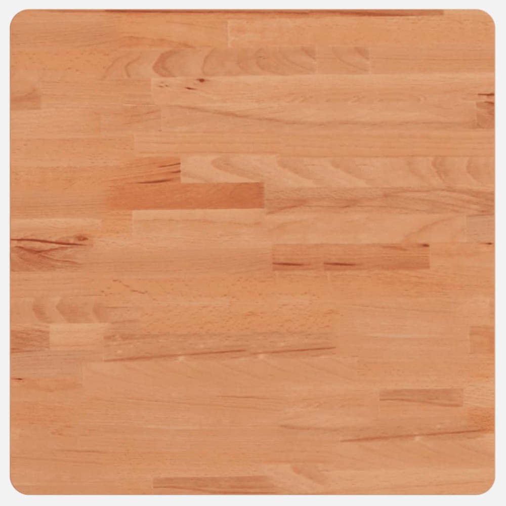 vidaXL Επιφάνεια Τραπεζιού Τετράγωνη 50 x 50 x 4 εκ. Μασίφ Ξύλο Οξιάς