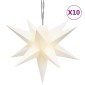 vidaXL Φωτιστικό Χριστουγεννιάτικο με 10 LED Λευκό 10 εκ.
