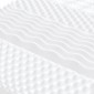 vidaXL Στρώμα Αφρού 7 Ζωνών Σκληρότητα 20 ILD Λευκό 80 x 200 εκ.
