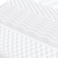 vidaXL Στρώμα Αφρού 7 Ζωνών Σκληρότητα 20 ILD Λευκό 140 x 190 εκ.