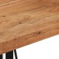 vidaXL Τραπέζι Μπαρ 55 x 55 x 107 εκ. από Μασίφ Ξύλο Ακακίας & Σίδηρο