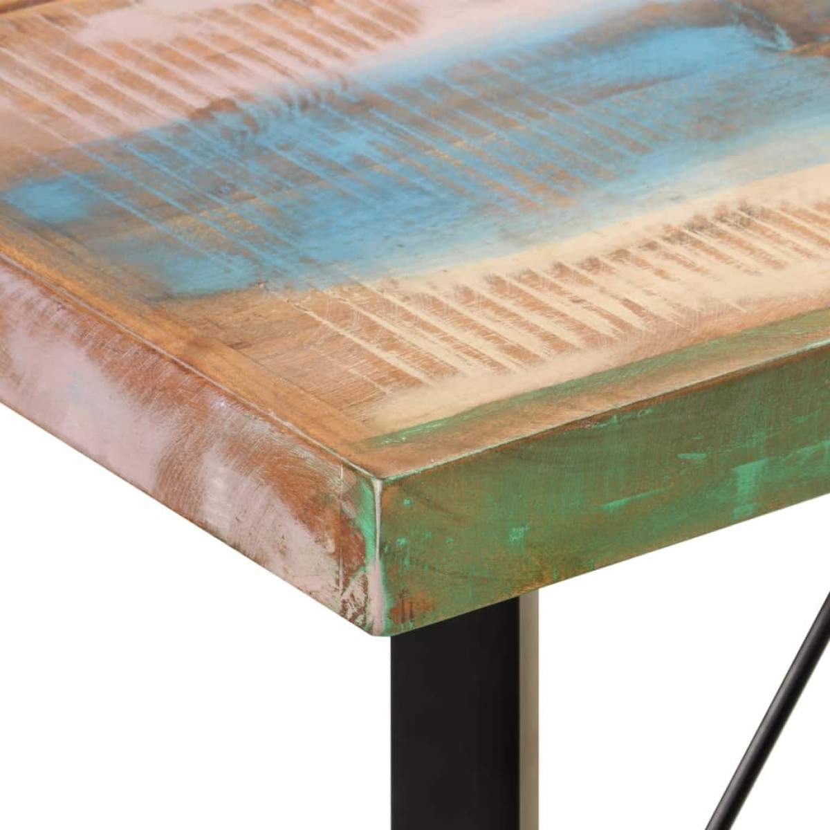 vidaXL Τραπέζι Μπαρ 150x70x107 εκ. Μασίφ Ανακυκλωμένο Ξύλο & Σίδηρο