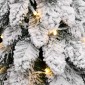 vidaXL Χριστουγ. Δέντρο Τεχνητό Προφωτισμένο 80LED&Χιόνι Πράσινο 150εκ