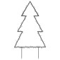 vidaXL Φως Χριστουγεννιάτικο Διακοσμητικό Ακίδες Δέντρο 115 LED 90 εκ.