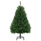 vidaXL Χριστουγεννιάτικο Δέντρο Τεχνητό Αρθρωτό Με Βάση Πράσινο 120εκ.