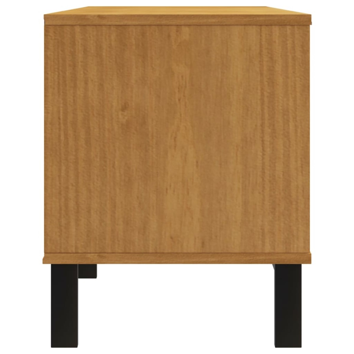 vidaXL Έπιπλο Τηλεόρασης FLAM Γυάλινη Πόρτα 158x40x50 εκ. Μασίφ Πεύκο
