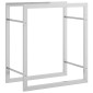 vidaXL Ραφιέρα Καυσόξυλων 50 x 28 x 56 εκ. από Ανοξείδωτο ατσάλι