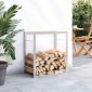 vidaXL Ραφιέρα Καυσόξυλων 50 x 28 x 56 εκ. από Ανοξείδωτο ατσάλι