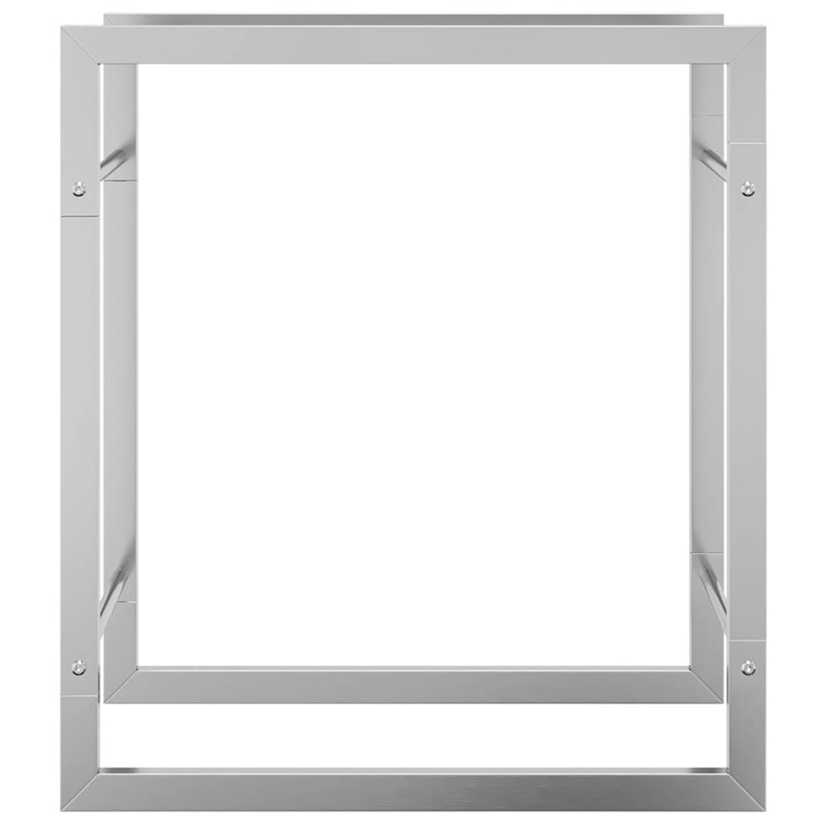 vidaXL Ραφιέρα Καυσόξυλων 50 x 28 x 56 εκ. από Ανοξείδωτο ατσάλι