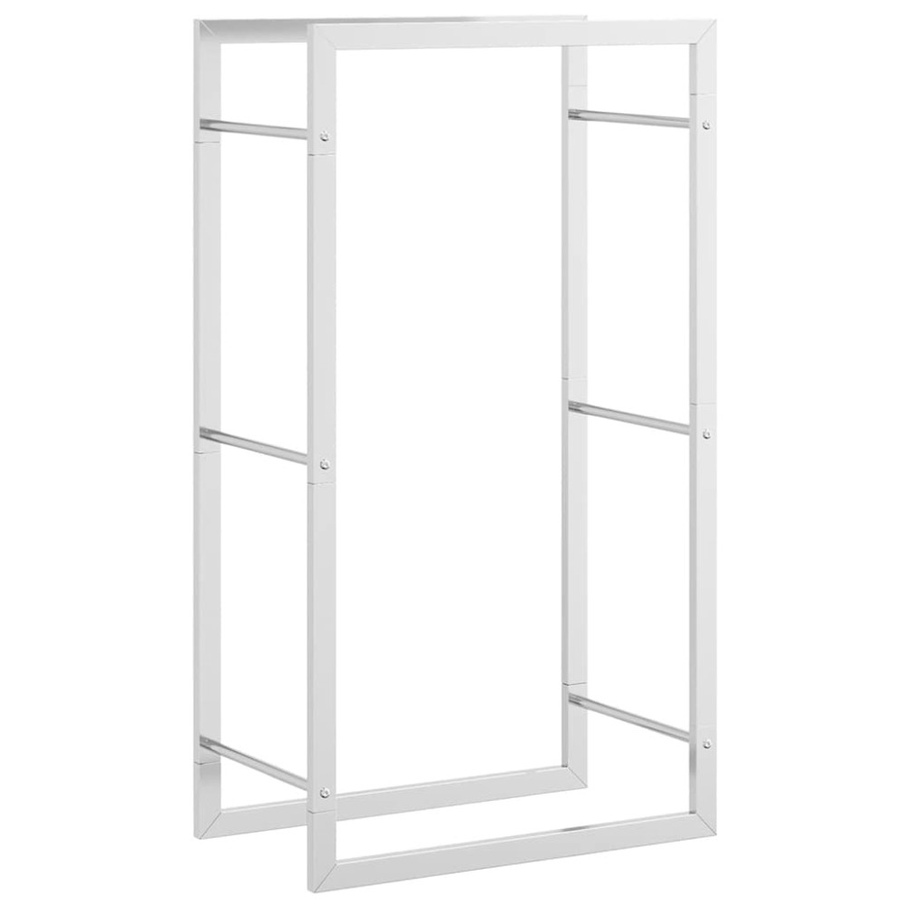 vidaXL Ραφιέρα Καυσόξυλων 50x28x94 εκ. από Ανοξείδωτο ατσάλι