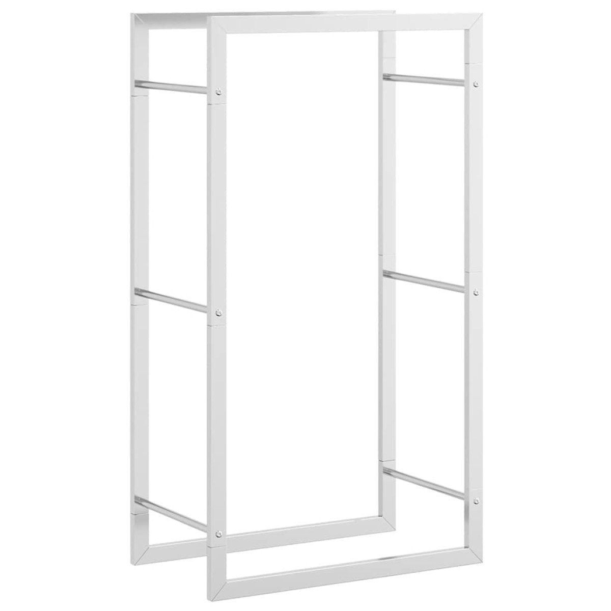vidaXL Ραφιέρα Καυσόξυλων 50x28x94 εκ. από Ανοξείδωτο ατσάλι