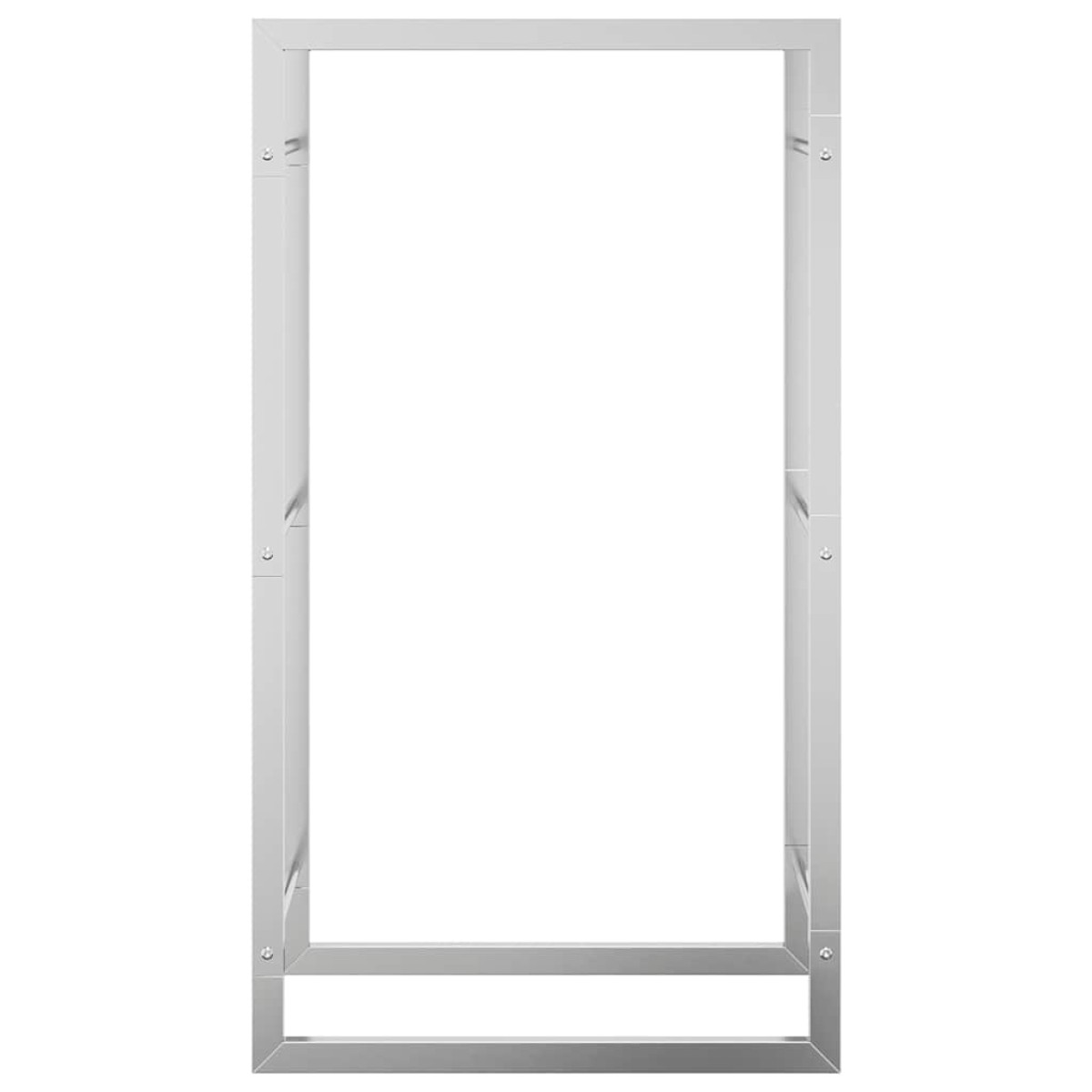 vidaXL Ραφιέρα Καυσόξυλων 50x28x94 εκ. από Ανοξείδωτο ατσάλι