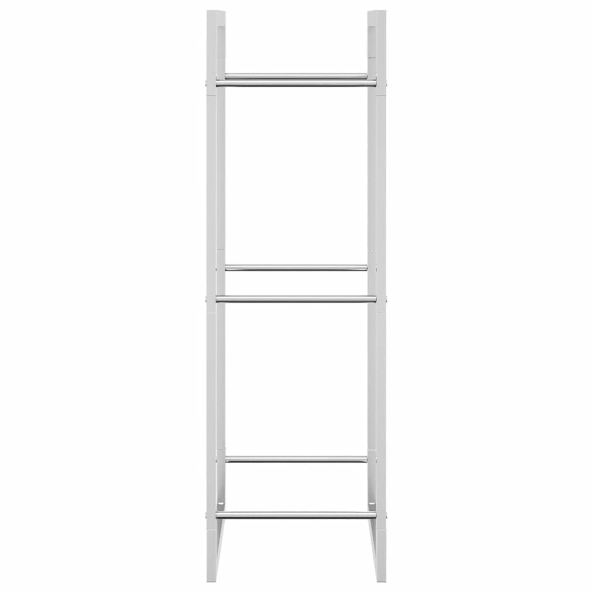 vidaXL Ραφιέρα Καυσόξυλων 50x28x94 εκ. από Ανοξείδωτο ατσάλι