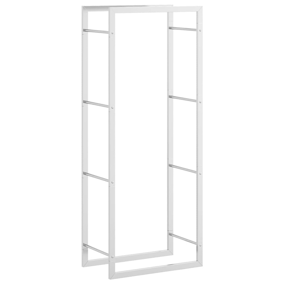 vidaXL Ραφιέρα Καυσόξυλων 50x28x132 εκ. από Ανοξείδωτο ατσάλι