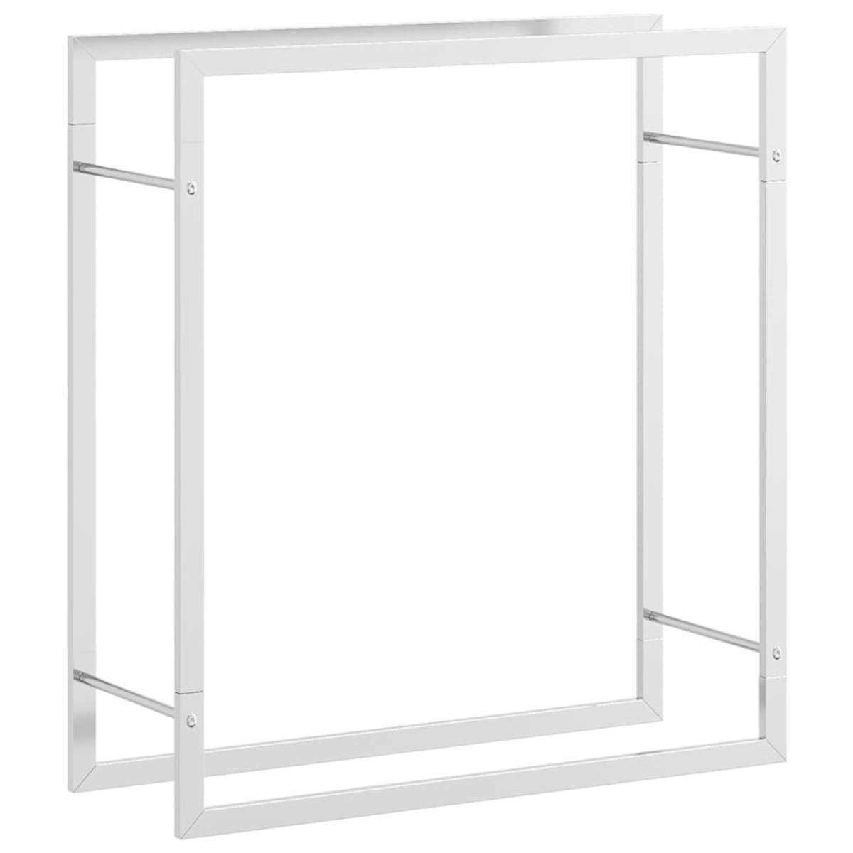 vidaXL Ραφιέρα Καυσόξυλων 80x28x86 εκ. από Ανοξείδωτο ατσάλι