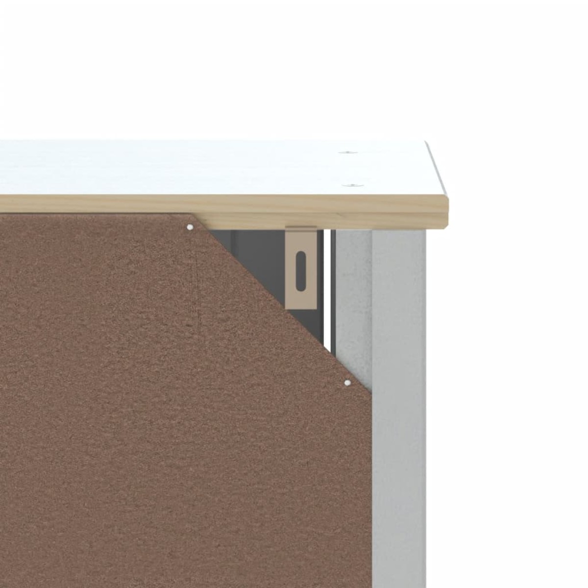 vidaXL Ντουλάπι Τουαλέτας BERG Λευκό 60 x 27 x 164,5 εκ. Μασίφ Ξύλο