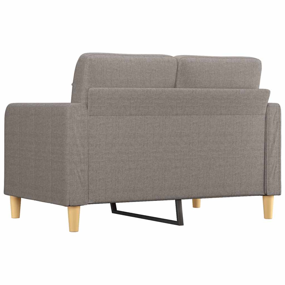 vidaXL Καναπές Διθέσιος Taupe 120 εκ. Υφασμάτινος
