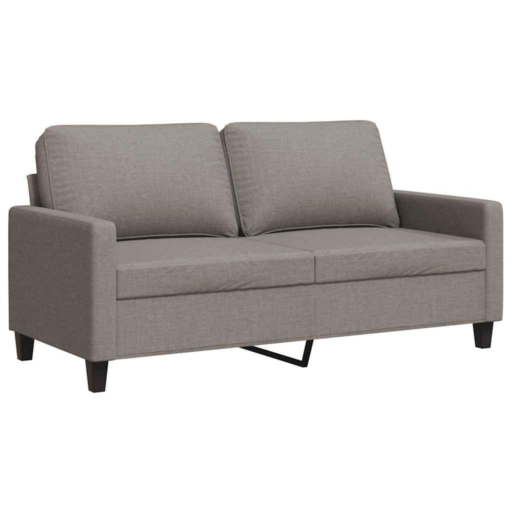 vidaXL Καναπές Διθέσιος Taupe 140 εκ. Υφασμάτινος