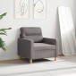 vidaXL Πολυθρόνα Taupe 60 εκ. Υφασμάτινη