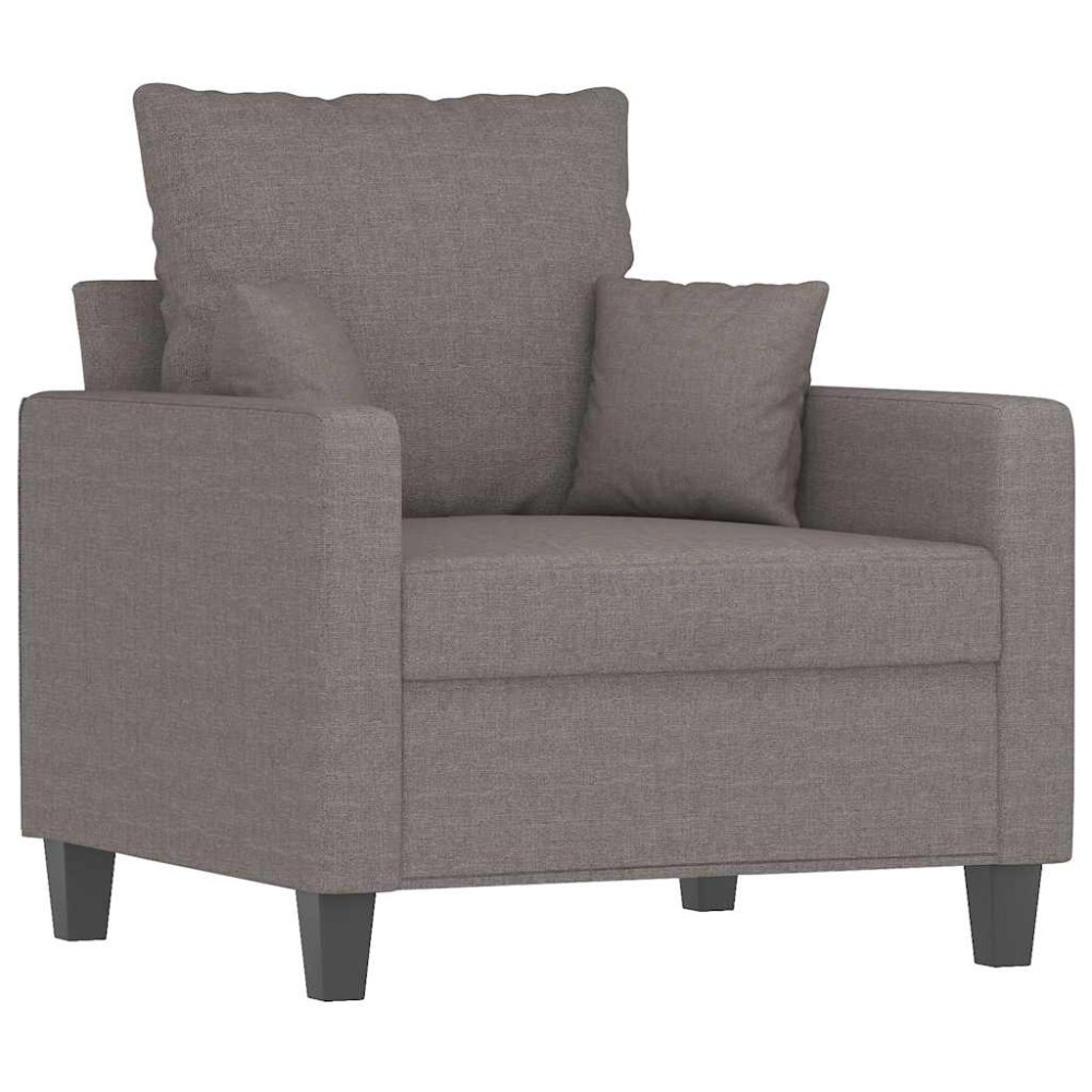 vidaXL Πολυθρόνα Taupe 60 εκ. Υφασμάτινη