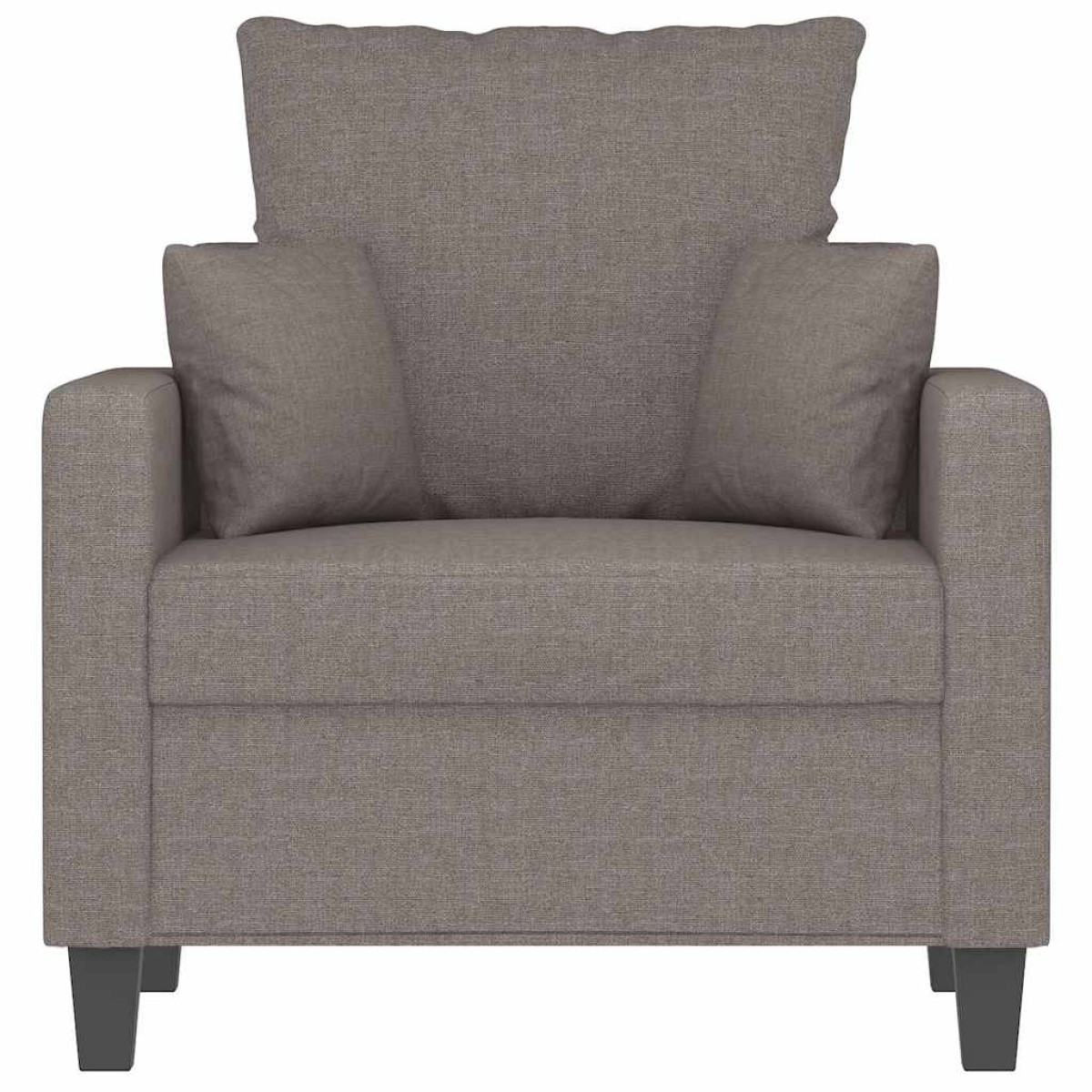 vidaXL Πολυθρόνα Taupe 60 εκ. Υφασμάτινη