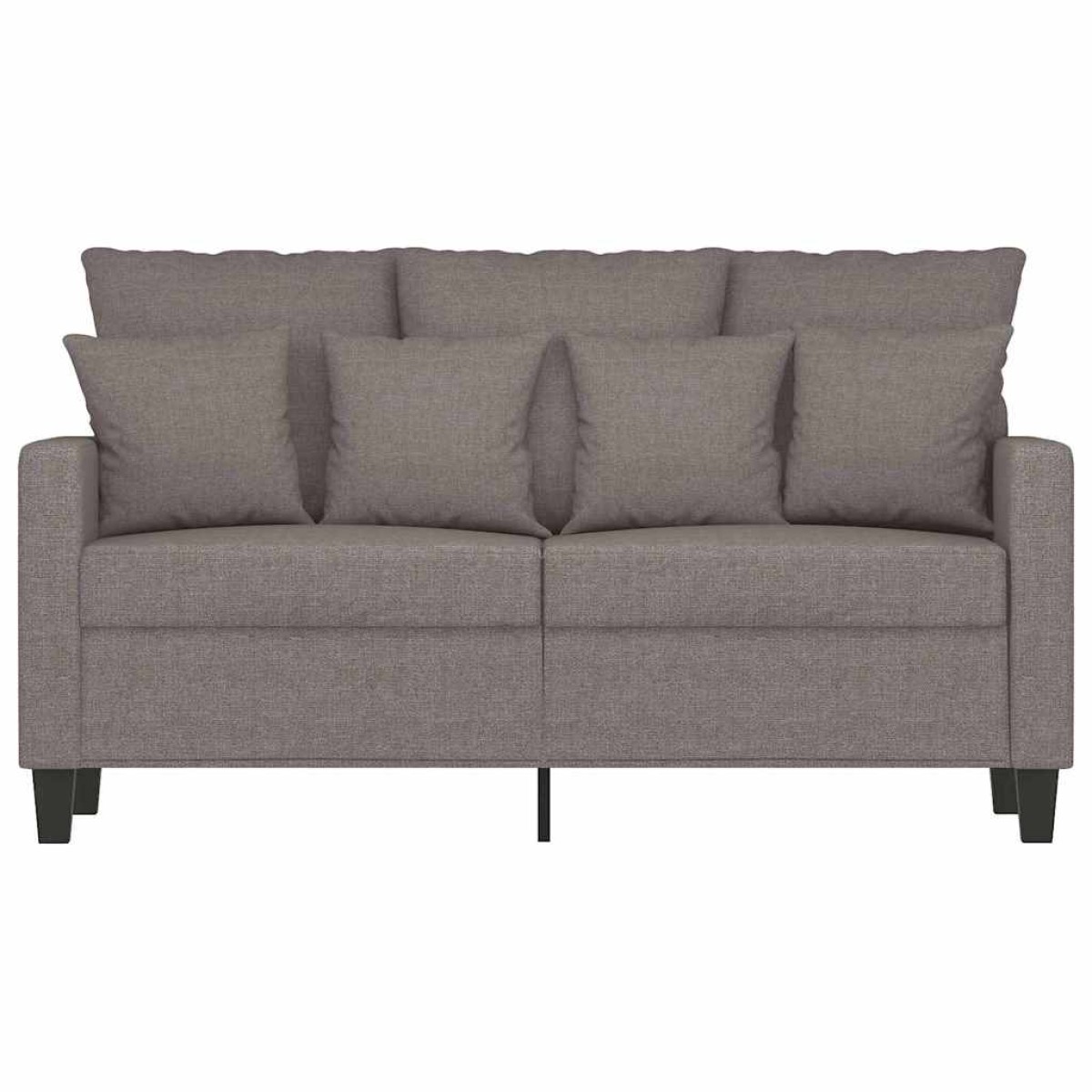 vidaXL Καναπές Διθέσιος Taupe 120 εκ. Υφασμάτινος