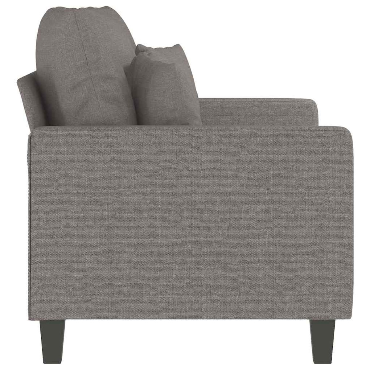 vidaXL Καναπές Διθέσιος Taupe 120 εκ. Υφασμάτινος