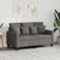 vidaXL Καναπές Διθέσιος Taupe 120 εκ. Υφασμάτινος