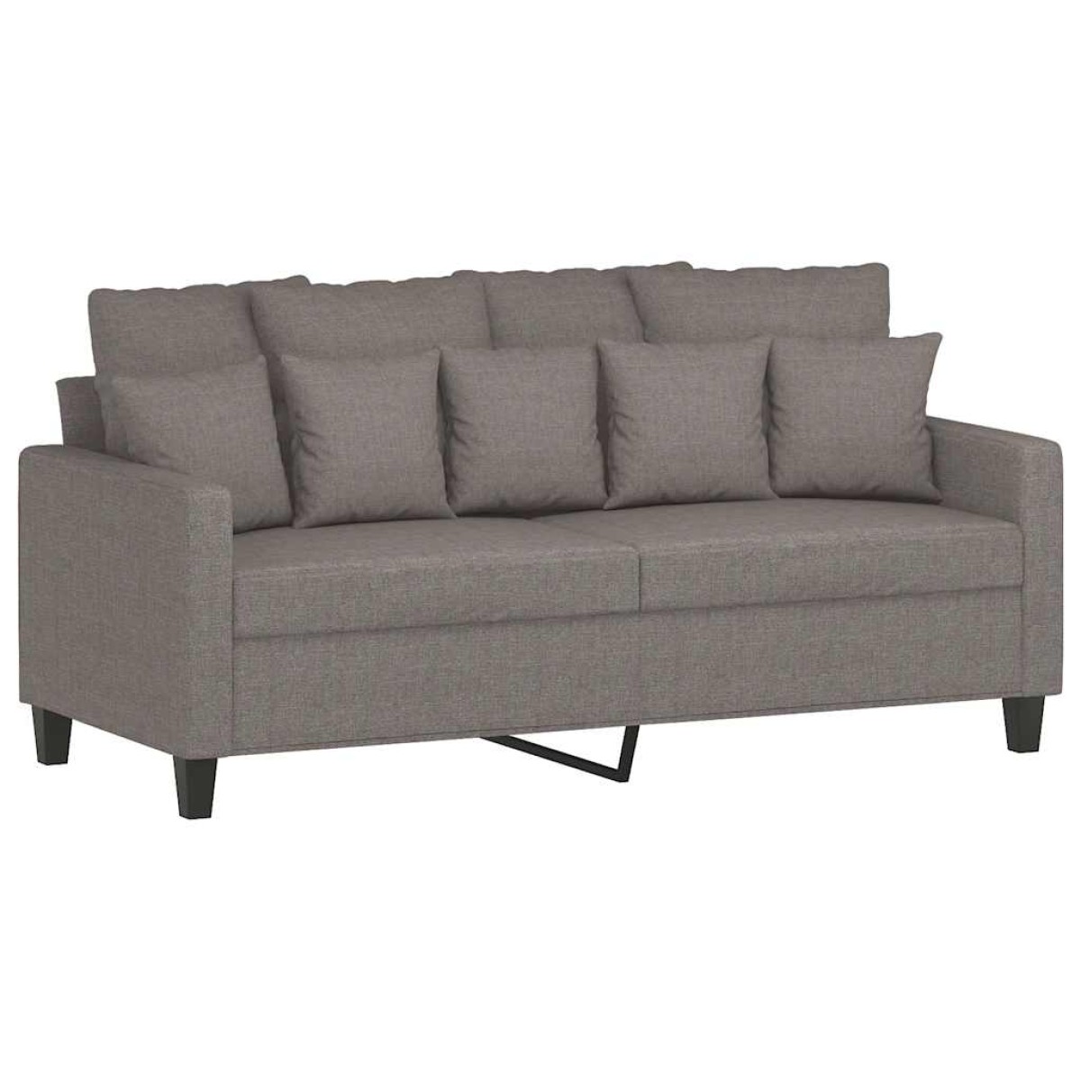 vidaXL Καναπές Διθέσιος Taupe 140 εκ. Υφασμάτινος