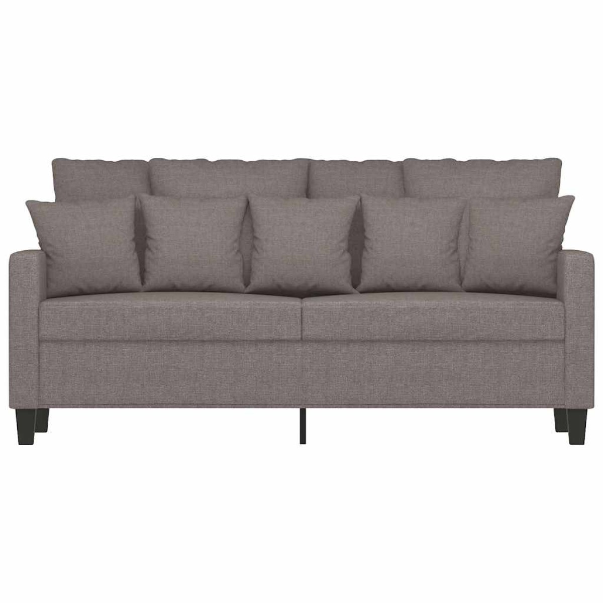 vidaXL Καναπές Διθέσιος Taupe 140 εκ. Υφασμάτινος