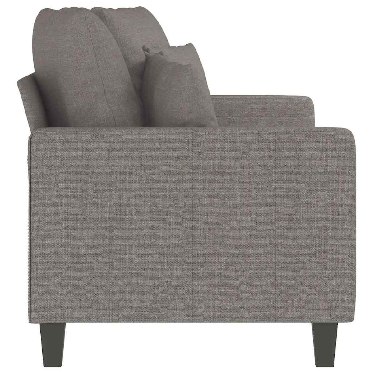 vidaXL Καναπές Διθέσιος Taupe 140 εκ. Υφασμάτινος