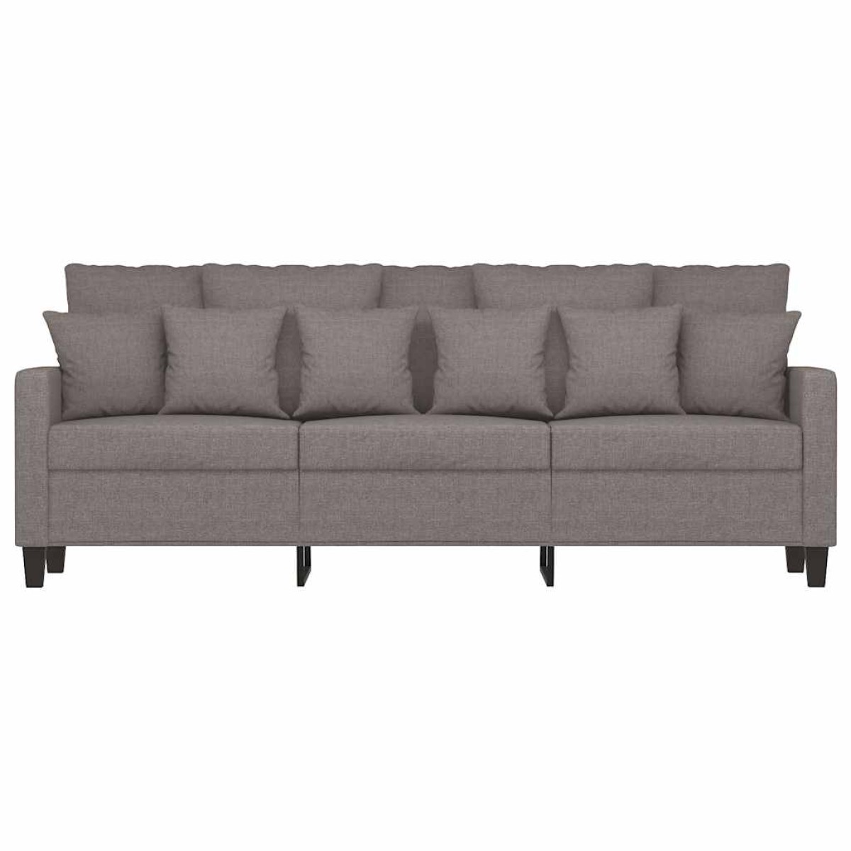 vidaXL Καναπές Τριθέσιος Taupe 180 εκ. Υφασμάτινος