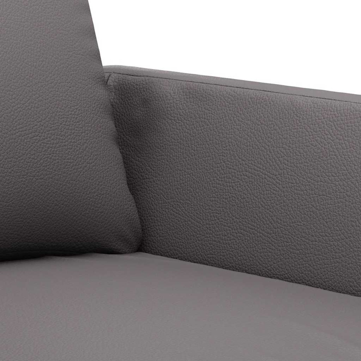 vidaXL Καναπές Διθέσιος Γκρι 140 εκ. από Συνθετικό Δέρμα