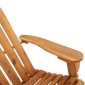 vidaXL Καρέκλα Κουνιστή Adirondack με Μαξιλάρια από Μασίφ Ξύλο Ακακίας