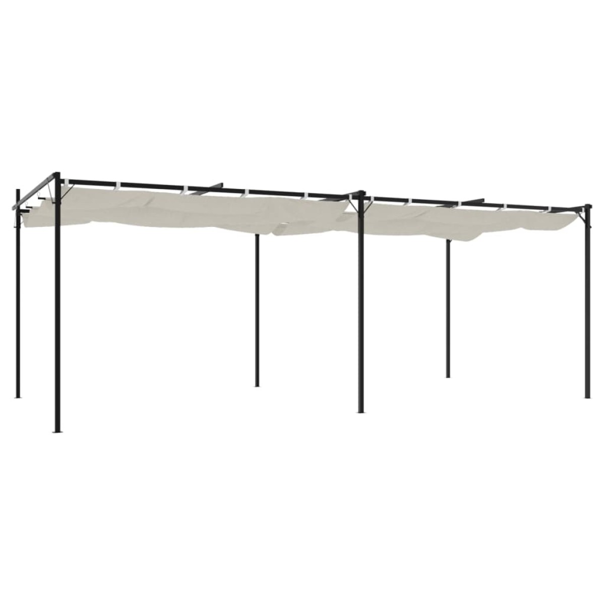 vidaXL Πέργκολα με Πτυσσόμενη Οροφή Κρεμ 295 x 292 x 230 εκ.