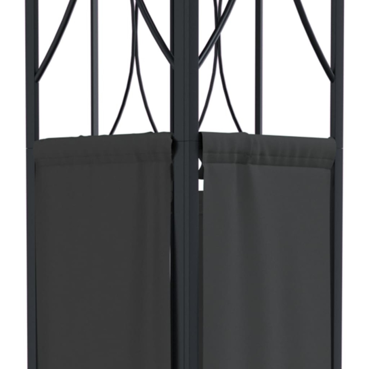 vidaXL Κιόσκι με Οροφή Ανθρακί 400 x 300 x 270 εκ. από Ατσάλι
