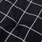 vidaXL Μαξιλάρια Καρέκλας 2 τεμ. Μαύρο Καρό 40 x 40 x 3 εκ. Υφασμάτινα