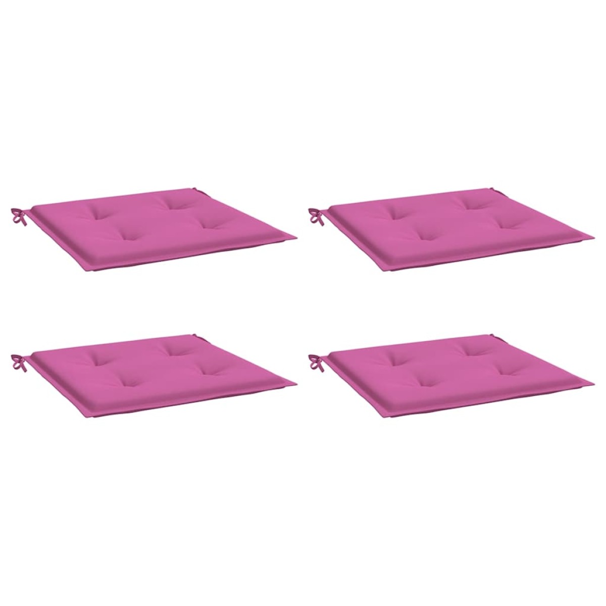 vidaXL Μαξιλάρια Καρέκλας Κήπου 4 τεμ. Ροζ 50x50x3 εκ. Υφασμάτινα