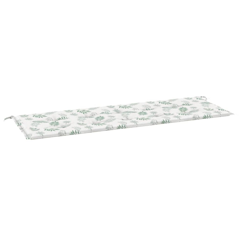 vidaXL Μαξιλάρι Πάγκου Κήπου Σχέδιο Φύλλων 150x50x3 εκ. Ύφασμα Oxford