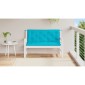 vidaXL Μαξιλάρια Πάγκου Κήπου 2 τεμ. Τιρκουάζ 120x50x7 εκ. Υφασμάτινα