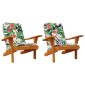 vidaXL Μαξιλάρια Καρέκλας Adirondack 2 τεμ. Πολύχρωμα Ύφασμα Oxford