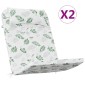 vidaXL Μαξιλάρια Καρέκλας Adirondack 2 τεμ. Σχ. Φύλλα Ύφασμα Oxford