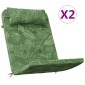 vidaXL Μαξιλάρια Καρέκλας Adirondack 2 τεμ. Σχ. Φύλλα Ύφασμα Oxford