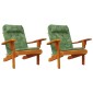 vidaXL Μαξιλάρια Καρέκλας Adirondack 2 τεμ. Σχ. Φύλλα Ύφασμα Oxford