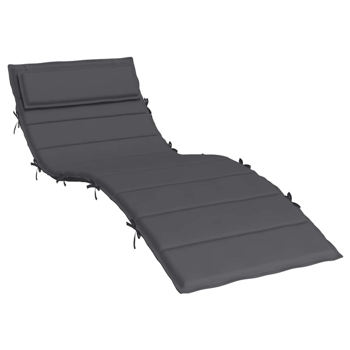 vidaXL Μαξιλάρι Ξαπλώστρας Ανθρακί 180 x 60 x 3 εκ. από Ύφασμα Oxford