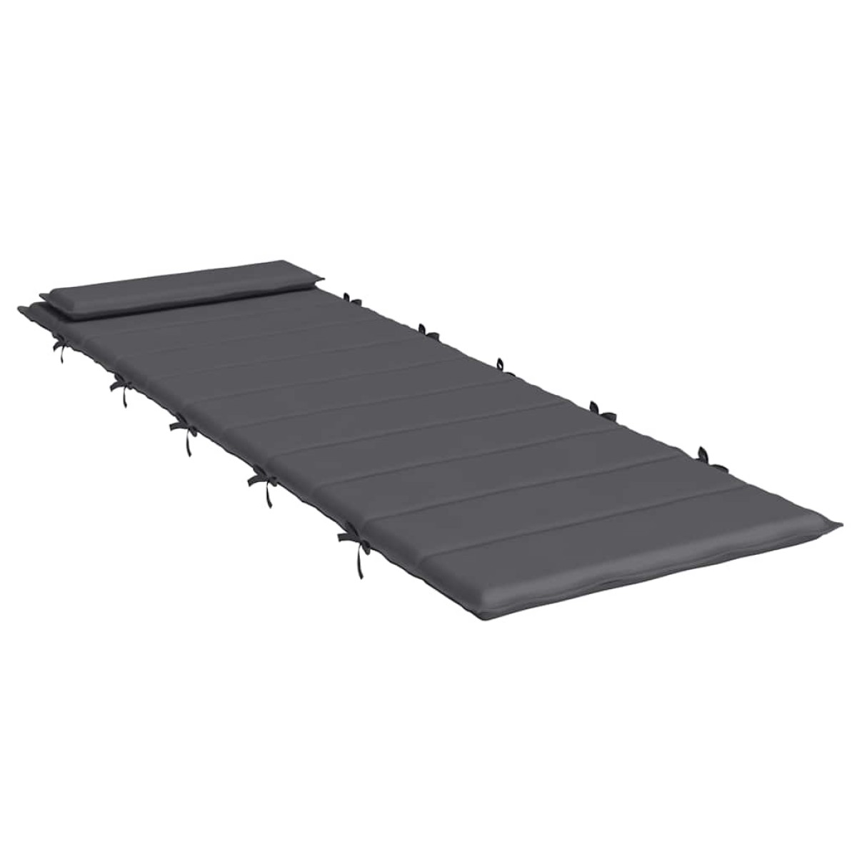 vidaXL Μαξιλάρι Ξαπλώστρας Ανθρακί 180 x 60 x 3 εκ. από Ύφασμα Oxford